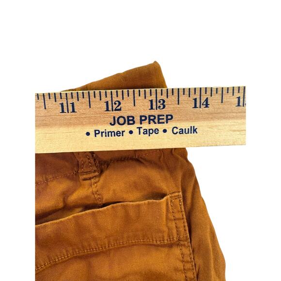 Anthropologie Brown Utility Cargo Shorts Cuffed Hem Pockets Womens Size 28 - Picture 3 of 7